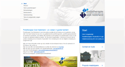 Desktop Screenshot of podotherapie.org